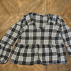 Plaid blouse